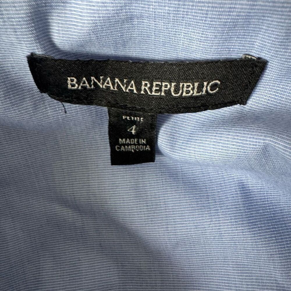 Banana Republic High Low Ruffle Skirt Blue Size 4 - Picture 6 of 6